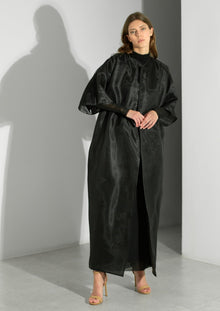  Black Kimono with Detachable Skirt