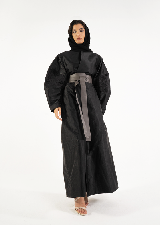 Black Oversized Sleeve Abaya
