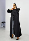 Black Two-tone Abaya