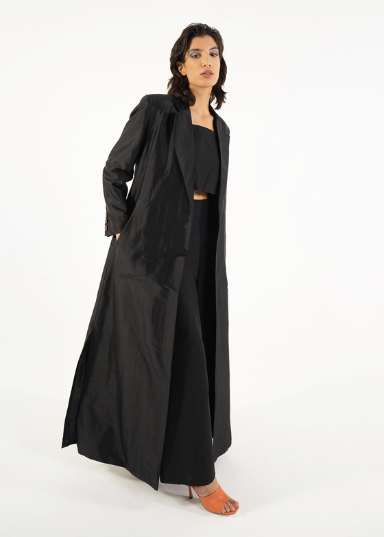 Black Silk Coat