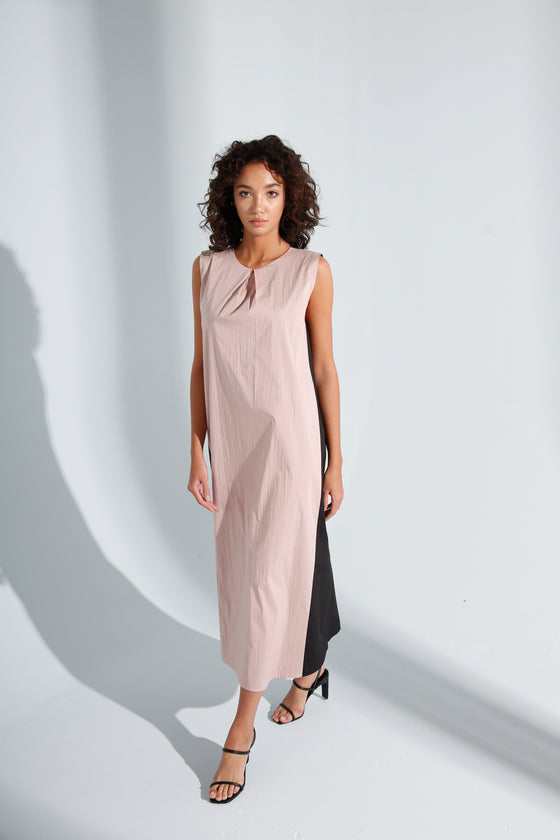 Reversible Black/Dusty-Rose Dress