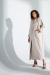 Greige Trench Coat Abaya