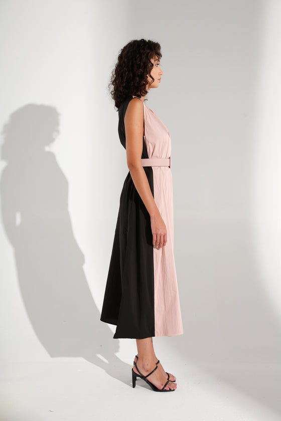 Reversible Black/Dusty-Rose Dress