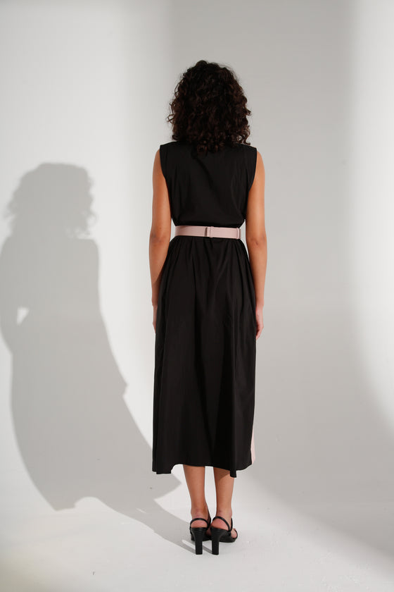 Reversible Black/Dusty-Rose Dress