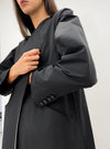 Black Two-tone Abaya