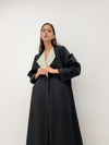 Black Two-tone Abaya