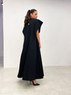 Black Detachable-Sleeve Abaya