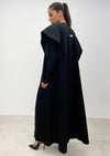 Black Detachable-Sleeve Abaya