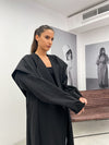 Black Detachable-Sleeve Abaya