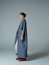 Slate Blue Short-Sleeve Trench