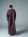 Aubergine Oversized-Sleeve Abaya