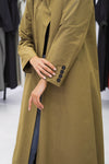 Khaki Two-tone Abaya