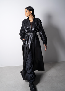  Liquid Black A-Line Abaya