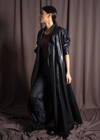 Liquid Black A-Line Abaya