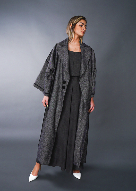 Dark Linen Trench