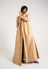 Golden Peach Silk Coat