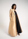 Golden Peach Silk Coat