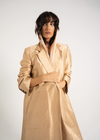 Golden Peach Silk Coat