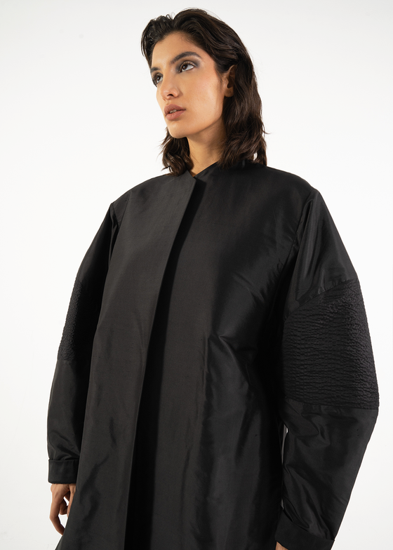 Black Oversized Sleeve Abaya