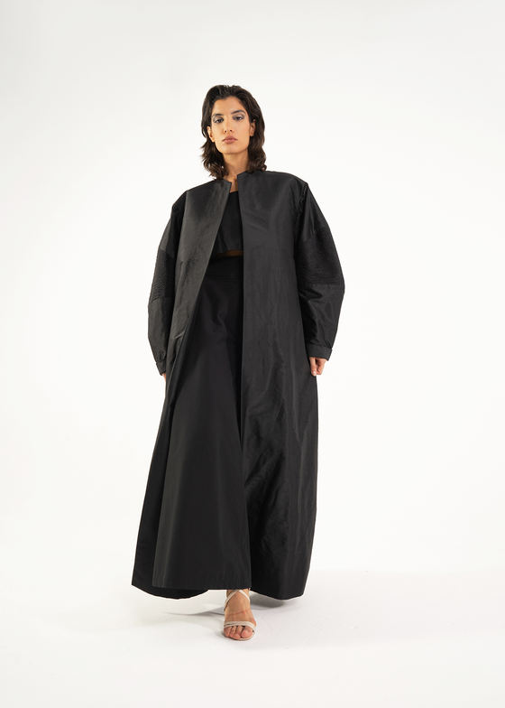 Black Oversized Sleeve Abaya