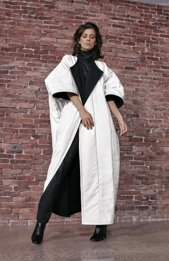 White Reversible Puff Kimono
