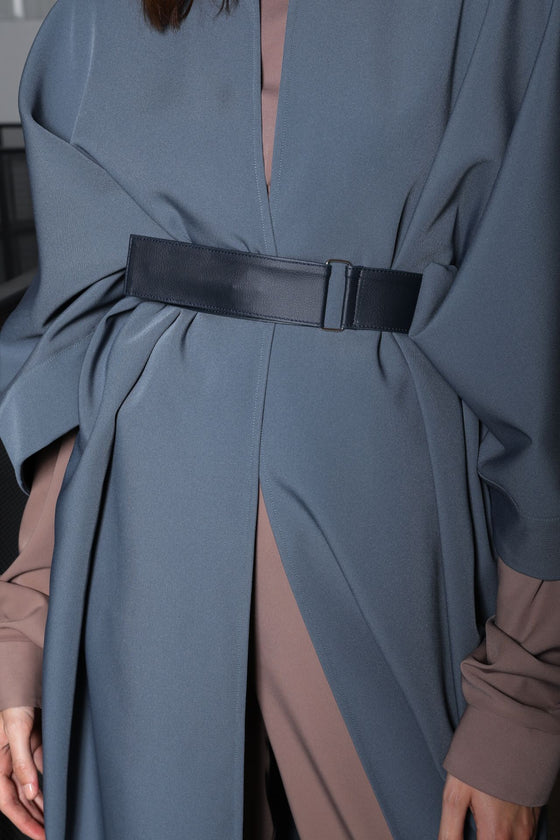Stone Blue Winter Kimono