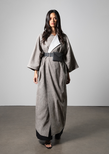  Two-Tone Textured Kimono