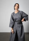 Monotone Textured Kimono