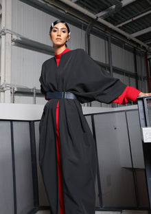  Black Winter Kimono